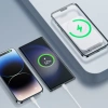 Joyroom JR-W020 20W Mini magnetic wireless power bank 10000mAh White with USB to Type-C 0.25m Cable Black