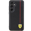 Oryginalne Etui FERRARI hardcase Carbon Printed Line FEHCS24MN3DUR do Samsung Galaxy S24 Plus Czarny