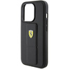 Ferrari nakładka do iPhone 15 Pro Max 6,7" FEHCP15XGSPSIK czarna HC GRIP STAND PU
