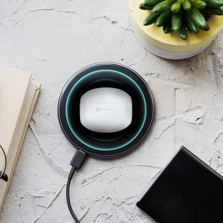 FORCELL F-AUDIO słuchawki bezprzewodowe / bluetooth stereo TWS CLEAR Sound białe
