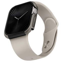 UNIQ etui Valencia Apple Watch Series 46mm srebrny/titanium silver