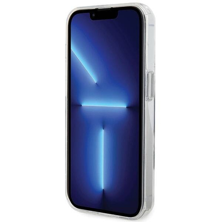 Oryginalne Etui IPHONE 15 PRO Karl Lagerfeld Hardcase Ring Stand Karl&Choupettte MagSafe białe