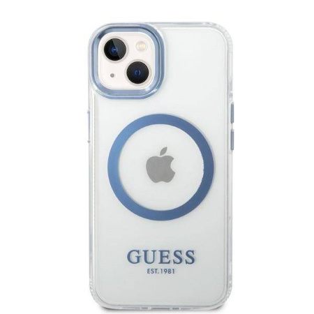 Guess Metal Outline Magsafe - Etui iPhone 14 Plus (przezroczysty)