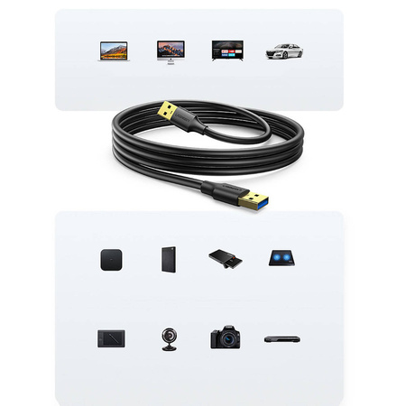 Ugreen uSB 3.2 Gen 1 Kabel 3 m schwarz (US128 90576)
