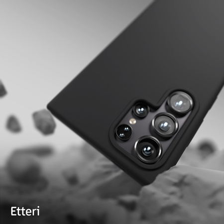 Nakładka Etteri Silicone Case do Samsung Galaxy S25 Ultra czarna