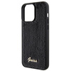 Guess Sequin Script Metal case for iPhone 15 Pro Max - black