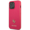 Original Case IPHONE 13 PRO Guess Hardcase Saffiano 4G Small Metal Logo (GUHCP13LPS4MF) pink