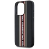 Etui Karl Lagerfeld Saffiano Athleisure Stripes Cord na iPhone 15 Pro Max - czerwone