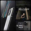Spigen ULTRA HYBRID IPHONE 15 PRO MAX MATTSCHWARZ