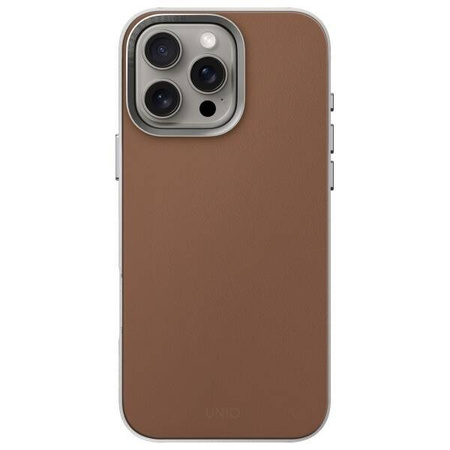 Etui IPHONE 16 PRO UNIQ Lyden DS Magclick Charging Carmel Ivory beżowe