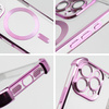 Futerał ANTISHOCK ELECTRO do IPHONE 16 Pro Max kompatybilny z MagSafe purpurowy