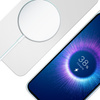 Apple iPhone 15 Plus - 3mk Hardy MagSilicone Silver-White