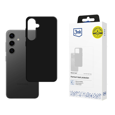 3MK SILICONE CASE SAMSUNG S24 BLACK