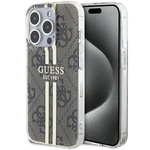 Oryginalne Etui GUESS Hardcase GUHCP15MH4PSEGW do iPhone 15 Pro (4G Gold  Stripe / brązowy)