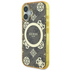 Original Case IPHONE 16 Guess Hardcase IML Peony On 4G Background MagSafe (GUHMP16SH4PYEEW) brown