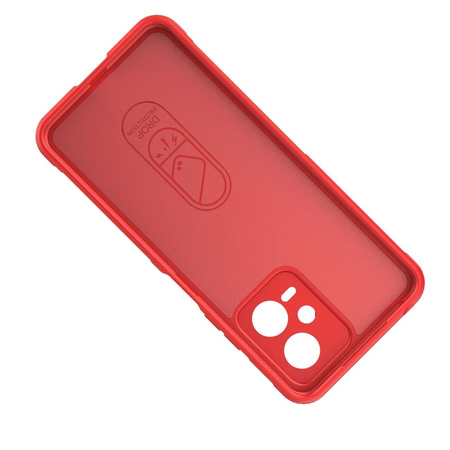 Magic Shield Hülle für Xiaomi Redmi Note 12 5G / Poco X5 5G Flexible Panzerabdeckung Rot