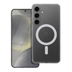 Futerał FROST MAG COVER kompatybilny z MagSafe do SAMSUNG S24 Plus transparentny