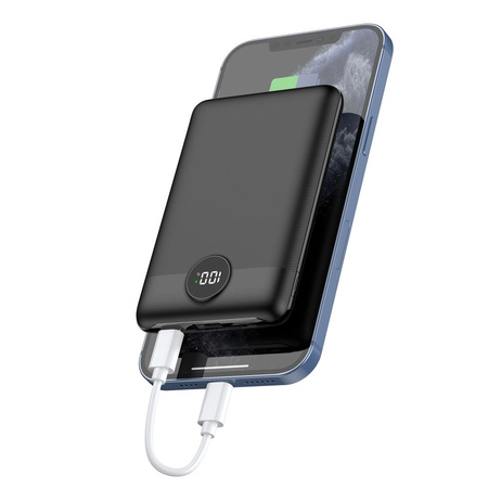 Bateria zewnętrzna (Powerbank) VEGER S11 - 10 000mAh LCD Quick Charge PD 22,5W czarny (W1140)