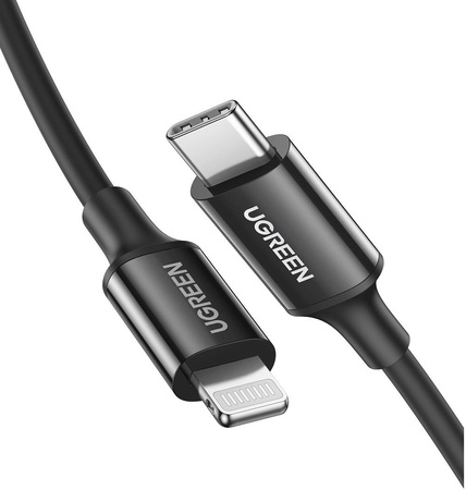 UGREEN US171 USB-C to Lightning Cable, 36W, 1m (black)