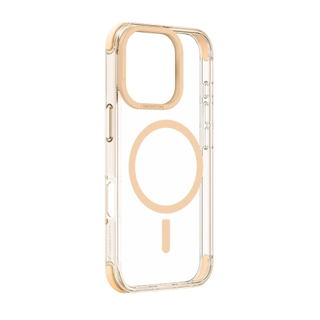 Etui silikonowe AMAZINGTHING Omni Mag Case do iPhone 16 Pro - różowe złoto