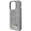 Etui Guess Sequin Script Metal na iPhone 15 Pro Max - srebrne