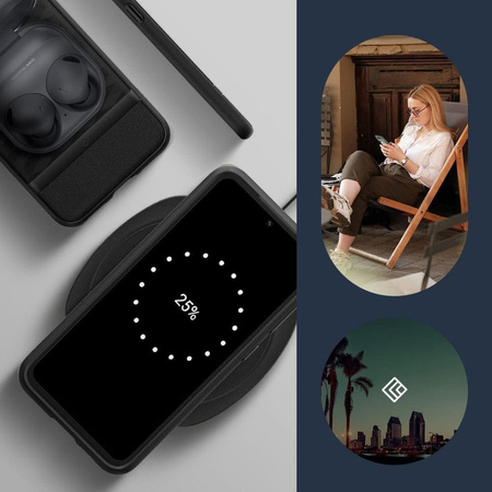 Caseology Parallax Hülle für Samsung Galaxy S23 FE - Mattschwarz