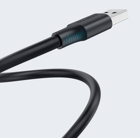Ugreen kabel przewód USB 2.0 (męski) - USB 2.0 (męski) 1,5 m czarny (US128 10310)