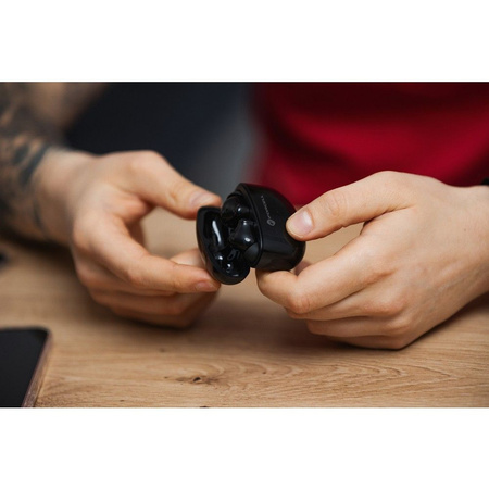 FORCELL F-AUDIO słuchawki bezprzewodowe / bluetooth stereo TWS CLEAR Sound czarne