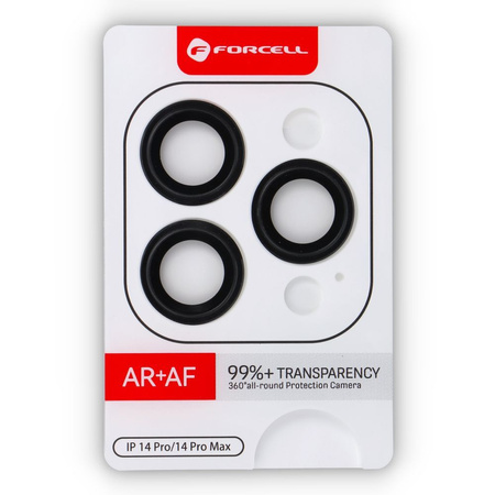 Szkło hartowane Forcell Premium do aparatu - do iPhone 14 Pro / 14 Pro Max Gwiezdna Czerń