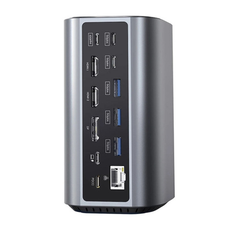 Docking Station 17w1 Blitzwolf BW-TH15 2xHD+DP+4xC+3xUSB 3.0+USB 3.1+C 3.2+C PD+RJ45+micro SD+SD+3,5mm Audio