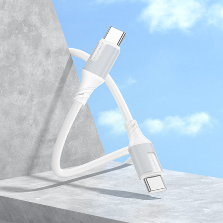 Borofone Kabel BX101 Creator - Typ C na Typ C - 60W 3A 1 metr biały