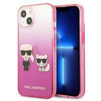 Karl Lagerfeld KLHCP13STGKCP iPhone 13 mini 5,4" Hardcase Pink / Pink Gradient Ikonik Karl &amp; Choupette
