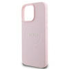 Original Case IPHONE 15 PRO MAX Guess PU Grained Gold Ring MagSafe (GUHMP15XPGHSMMP) pink