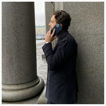 Etui Nudient Thin do iPhone 14 Pro Max    niebieski/midwinter blue