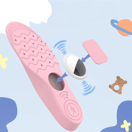 Wkładki do butów - etui ochronne na AirTag (155mm-170mm) - różowe