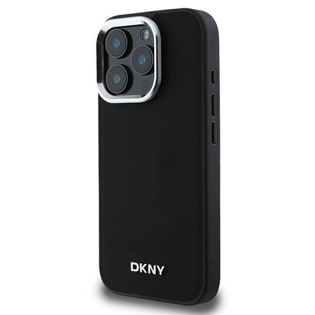 DKNY DKHMP16LPSCMCLK iPhone 16 Pro 6.3" czarny/black hardcase Plain Silver Logo MagSafe