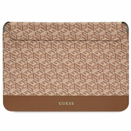 Etui Guess GCube Stripes na laptopa 14" - brązowe