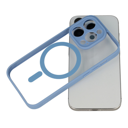 Acrylic Color Magsafe Case do Samsung Galaxy S22 jasnoniebieski