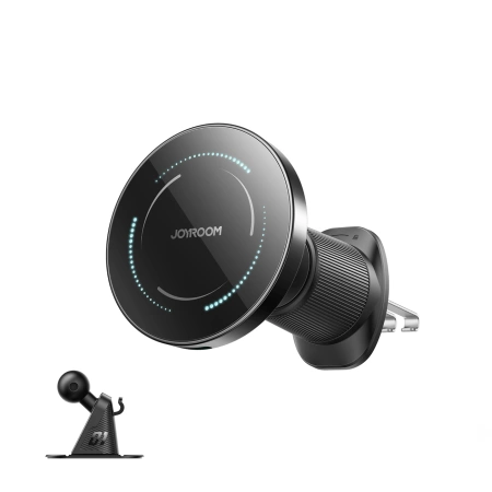 Joyroom JR-ZS502 MagSafe-kompatible Autohalterung mit kabellosem Ladegerät für Lüftungsschlitze/Armaturenbrett – Schwarz