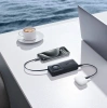 Baseus Free2Pull 10000 mAh 30 W Powerbank mit USB-C-Anschluss und einziehbarem USB-C-Kabel – Schwarz