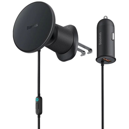 Baseus CW01 MagSafe 15W USB 25W inductive car charger - black