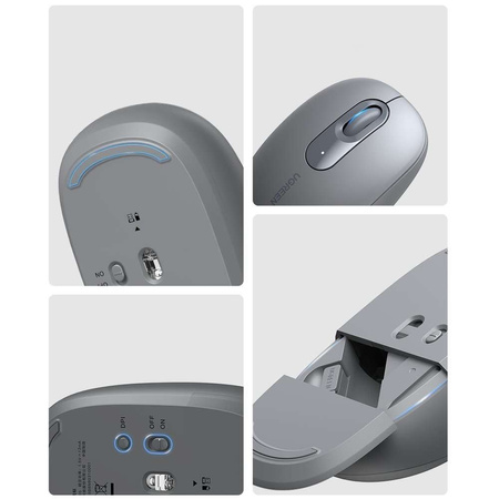 Ugreen MU105 USB 2,4 GHz kabellose Maus – Grau