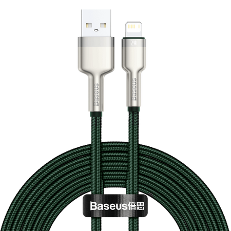 Baseus Cafule Series Metal Data Cable USB to IP 2.4A 2m Green