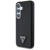 Original Case SAMSUNG GALAXY S25 Guess Grained Triangle Logo MagSafe black