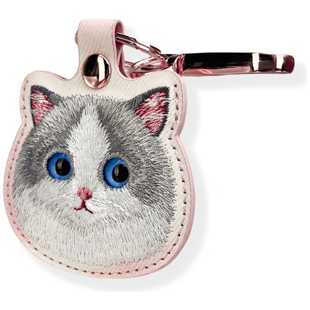 Etui na lokalizator / brelok Nimmy Big Eyed Pet 2.0 Cat różowy