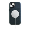 iCarer Oil Wax Premium Leather Case skórzane etui iPhone 14 Plus magnetyczne z MagSafe ciemnoniebieski (WMI14220703-BU)