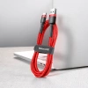 Baseus Cafule Cable - Kabel do ładowania i transmisji danych USB do USB-C 3 A, 1 m (czerwony)