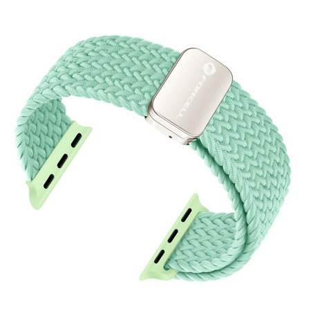 FORCELL F-DESIGN FA02 pasek magnetyczny nylonowy do APPLE Watch 38 / 40 / 41 mm pistacjowy