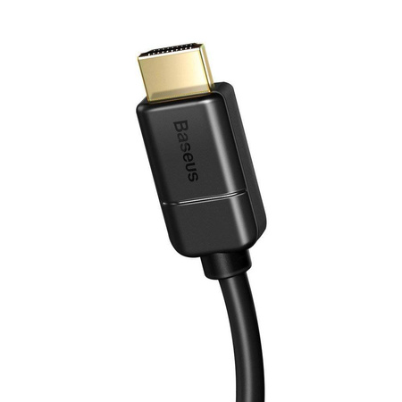 Baseus kabel przewód HDMI 2.0 4K 30 Hz 3D HDR 18 Gbps 5 m czarny (CAKGQ-D01)