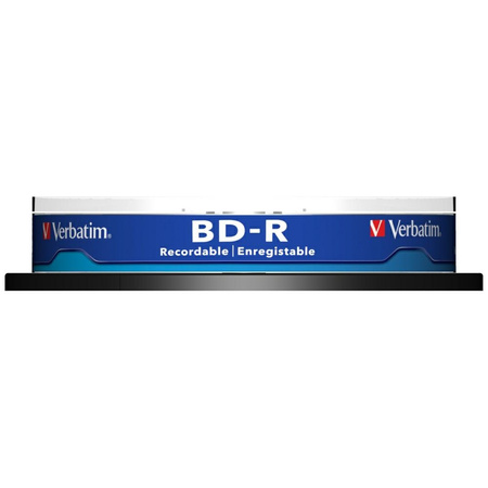 Płyty Blue-ray Verbatim 25GB 6X BD-R SL   10szt biały 43742